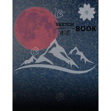 TeknoKapsül Sakura Sketchbook: Notebook For Drawing And Doodling Illustration Of Sakura Sumie Style 8.5X11 Inch 21.59X27.94 cm 100 Pages