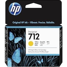 TeknoKapsül Hp 3ED69A (712) Sarı 29 ml Genıs Format Murekkep Kartusu