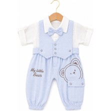 Kardeşler Bebe %100 Pamuk Müslin Erkek Bebek Tulum Takımı