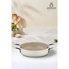 Amboss Sera Nova Doğal Seramik Sahan 22 cm – Latte