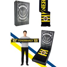 Fenerbahçe Unısex Sarı Lacivert Dokuma Atkı Lazer Kutu Hediyeli