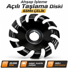 Badem10 Ahşap Oyma Disk 115 mm Kesici Taşlama Bıçağı Açı Öğütücü Testere Diski Şekillendirme Aparatı