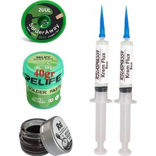 Smnr Relıfe RL-402 Krem Lehim 183°C  40GR Havya Uc Temizleyici Flux Lehim Toplama 2uul-2,0mm Emmeteli TK01