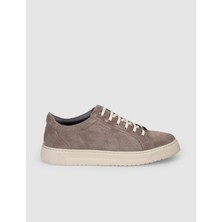 Cabani Erkek Vizon Hakiki Süet Deri Sneaker Ayakkabı