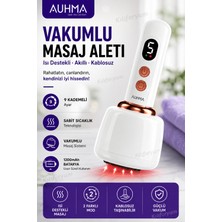 Kılıforyum Vakumlu Isı Destekli Masaj Aleti – 9 Kademeli Ayar, 2 Farklı Mod, 1200 Mah Şarjlı Kablosuz Auhma Masaj Cihazı