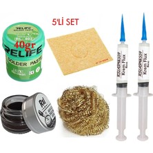 Smnr Relıfe RL-402 Krem Lehim 183°C 40GR Havya Uc Temizleyici Kremi Seti Flux Lehim Toplama Vs Seti TK06