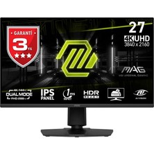 MSI Outlet Msı Mag 275UPD E14 27" 4K 144HZ Fhd 288HZ 1ms IPS Panel Gaming Monitör