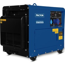 Factor KDK7500SC 6.9 Kva Dizel Kabinli Monofaze Jeneratör – Bakır Sargılı, Marşlı ve Sessiz Kesintisiz Güç
