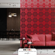 Makta ® Perde Paravan | Lazer Kesim Ahşap Sarkıt Seperatör, 4'lü Panel Levha Seti