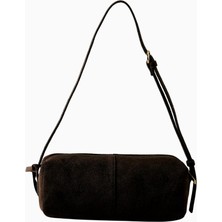 Anthropologie By Anthropologie Süet Barrel Omuz Çantası