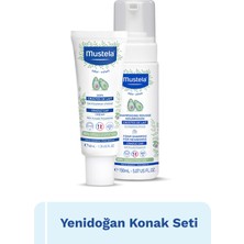 Mustela Konak Bakım Seti & Saç Pullanmalarına Karşı Bakım Kremi 40ML + Yenidoğan Köpük Şampuanı 150ML