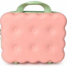 Yoyoso 30*15*25 Kare Mini  Kozmetik Valizi Pembe