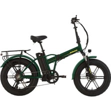 Bisan E-Folding F3 20 Jant 7 Vites 43 cm Haki Sarı Elektrikli Katlanır Bisiklet