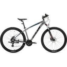 Bisan Mtx 7300 27.5 Jant Hd Fren Metalik Gri Mavi Dağ Bisikleti 43 Kadro