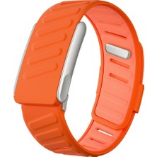 Five-E Whoop 5.0 Uyumlu Premium Metal Tokalı Nefes Alan Silikon Akıllı Bileklik Kordonu