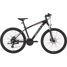 Bisan Mtx 7300 27.5 Jant 24 Vites Hd Mat Siyah Gri Dağ Bisikleti 43 Kadro