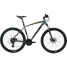 Bisan Mtx 7300 27.5 Jant 24 Vites Hd Metalik Gri Yeşil Dağ Bisikleti 43 Kadro