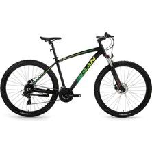 Bisan Mtx 7200 29 Jant 24 Vites Md Mat Siyah Yeşil Dağ Bisikleti 48 Kadro