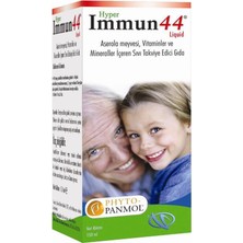 Belirtilmemiş Hyper IMMUN44 Aserola Meyvesi, Vitaminler ve Mineraller Içeren Takviye Edici Gıda 150 ml