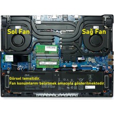 İnfostar Asus Rog Strix Scar 17 G733QS  ile Uyumlu Fan V1 (Sağ  Fan)
