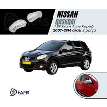 Fams Otomotiv Nissan Qashqai Abs Krom Ayna Kapağı 2 Parça 2007-2014 Paslanmaz Çelik