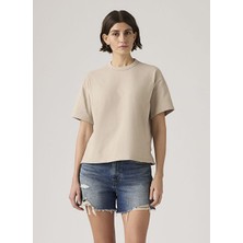 Levi's Vıntage Ss Tee Tr Garment Dye Kadın Açık Kahverengi Bisiklet Yaka T-Shirt 008C3-0001