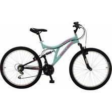 Salcano Helen 24 Jant V-Fren Mint Yeşili Pembe Dağ Bisikleti 14 Kadro