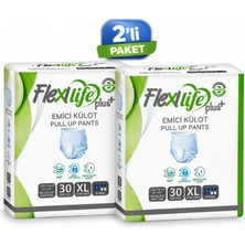 Flexi Life Plus Ped Külot Hasta Bezi Emici Extra Large Boy (Xl) 30'lu x 2 Paket