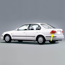 TeknoKapsül Sol Arka Dış Stop Fren Sinyal Lambası Honda Civic Sedan ile Uyumlu 1996-2000