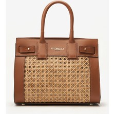   Kadın Omuz Çantası Siena Medium Bag Piumelli Milano  L128 Tobacco