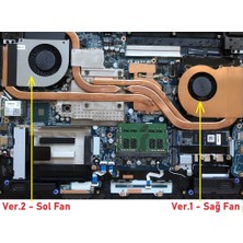 İnfostar Clevo NH55RD  ile Uyumlu Fan V2 (Sol  Fan)