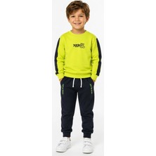 Isobel Kids Erkek Çocuk Çift Taraf Ayıcık Desenli Eşofman Takımı