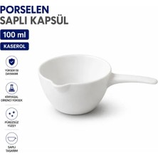 Labolist Porselen Saplı Kapsül 100 ml (Kaserol)