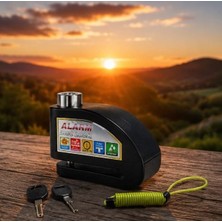 Yuma Kilit Yuma 110 dB Alarmlı Yüksek Güvenlikli Motosiklet Disk Kilidi