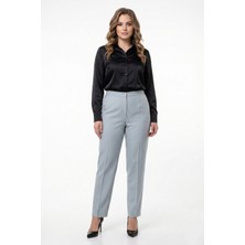 Eflatun Kadın Kumaş Pantolon Klasik BGL-ST01389