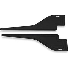 TeknoKapsül Generic Dacia Duster Yarasa Dodik Kapı Koruma Seti 2010-2017 Siyah Plastik Abs Plastik