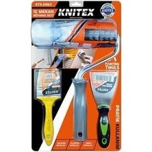 Ayrex Knıtex 3 Parça Profesyonel Boyacı Seti, Spatula, Kesme Fırça ve 20CM Boya Rulosu, KTX-2863