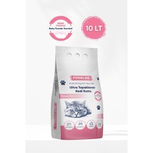 Ayrex Ince Taneli Bentonit Topaklanan Kedi Kumu (10 Lt, Bebek Pudrası)