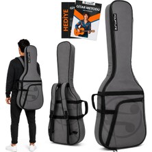 Ayrex Luca Gri Akustik Gitar Çantası Gigbag Kalın (Soft Case) (Gri, Akustik Gitar)