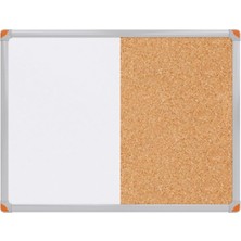 Ayrex Çift Fonksiyonlu Alüminyum Çerçeve Mantar Pano ve Yazı Tahtası 60X90 cm