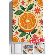 Corvo Sayılarla Boyama Seti Numaralı Tuval Fırça Boya Askı Aparatı Dahil Set 50X70 cm - Bohem Portakal