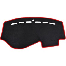Ayrex Guerrıno Torpido Koruma Halısı Siyah Kenar Renk Kırmızı Fiat Linea 2007-2015 ile Uyumlu
