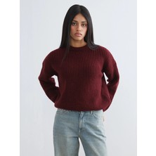 Lc Waikiki Yeni Sezon Bisiklet Yaka Oversize Kadın Triko Kazak