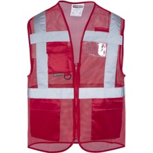 Ayrex Olympus Hıgh Vıs Warnıng Vest Kırmızı 4xl-1