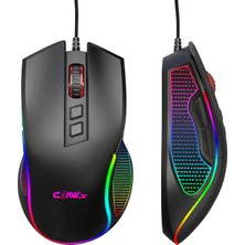 Ayrex 's Crossfire V1 12800 Dpi Makro Yazılımlı Chromatic Rgb Gaming Mouse - Siyah