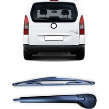CME PARTS Peugeot Partner 2009-2018 Uyumlu Arka Cam Silecek Kolu ve Süpürgesi Takım 350MM 6429FI
