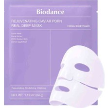 Biodance Rejuvenating Caviar Pdrn Real Deep Mask 1 Adet 34GR | Yoğun Nem, Yenileyici ve Sıkılaştırıcı Hidrojel Maske