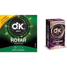 Ayrex Okey Rötar 45'li Prezervatif ve Okey Nirvana Hot 20'li Ekonomik Prezervatif