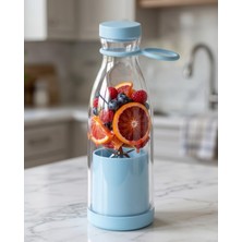 Ayrex Yamanhobi USB Şarjlı Mini Blender 380 ml Taşınabilir Smoothie Yapıcı Pratik Kullanım