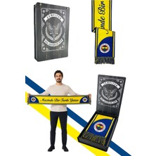Fenerbahçe Mazinde Bir Tarih Yatar Dokuma Atkı Lazer Kutu Hediyeli